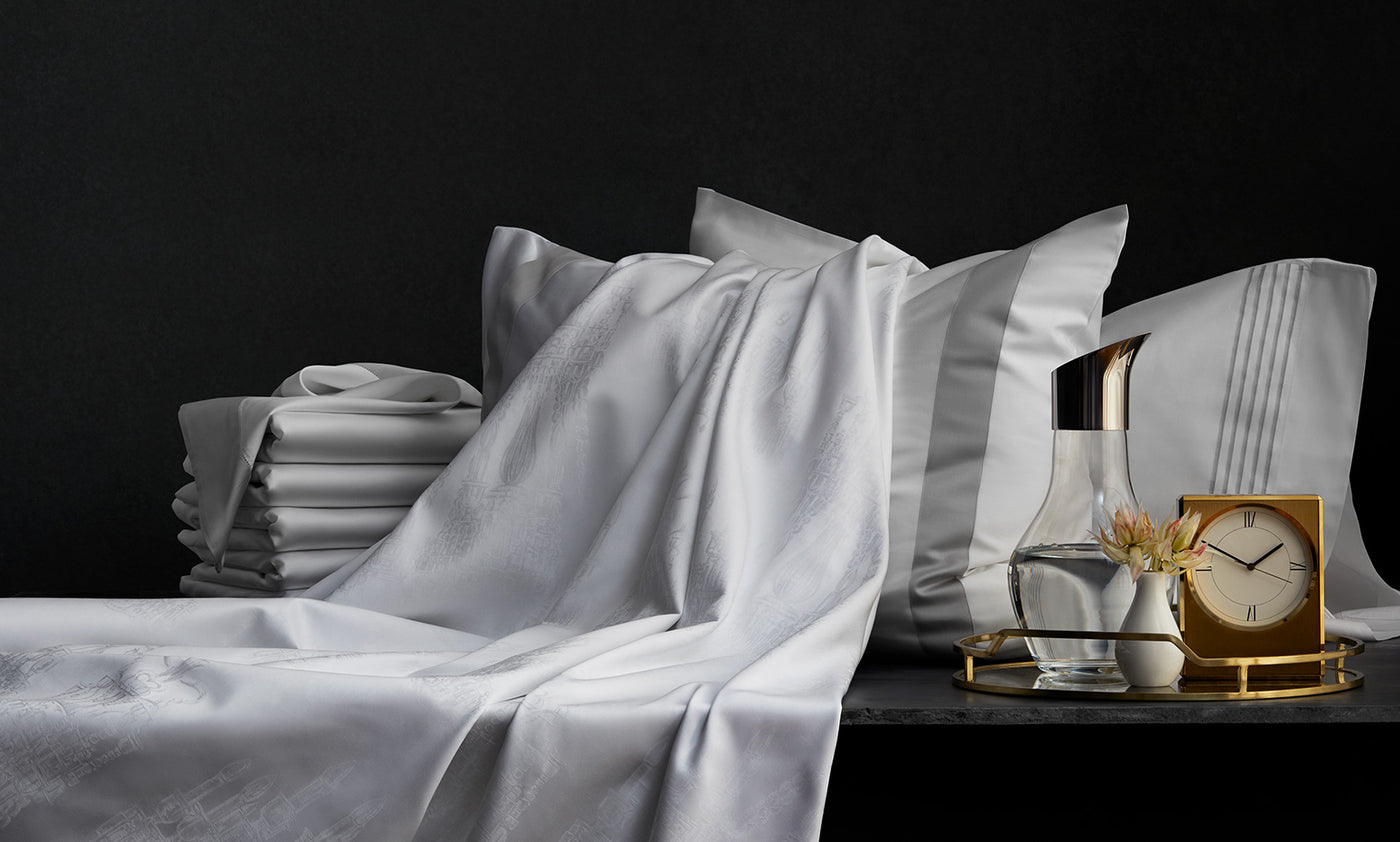 Luxury italian bed linens, luxury Italian bedding sets, fine italian bed linens, 100% Supima® cotton | Mascioni Hotel Collection